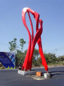 hj1729 不銹鋼雕塑—舞_青島國際服裝城不銹鋼雕塑、石雕、玻璃鋼雕塑_濱州宏景雕塑有限公司